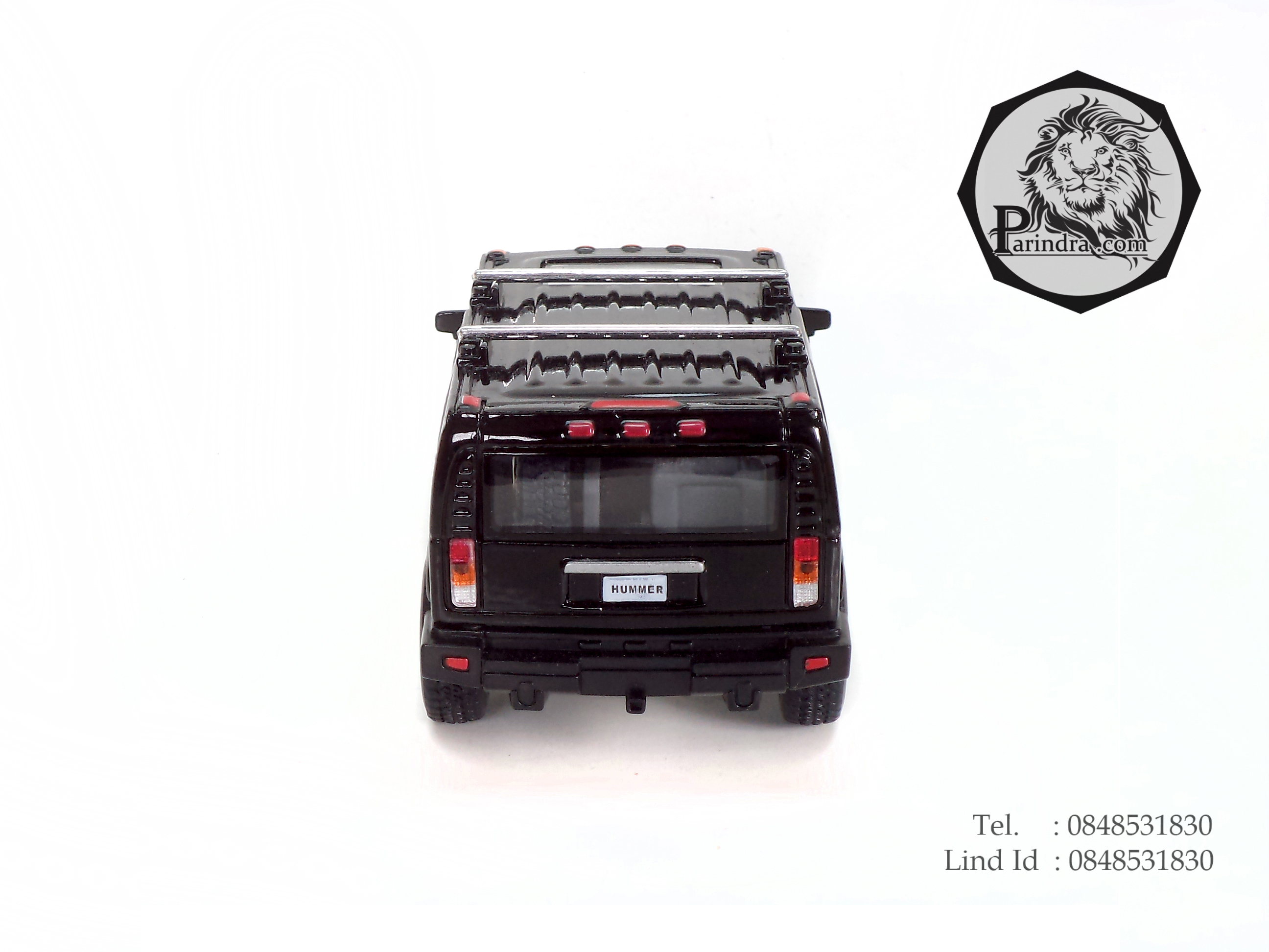 โมเดลรถเหล็ก รถ HUMMER s2 HUV 2008 อัตราส่วน 1: 40 สีดำ