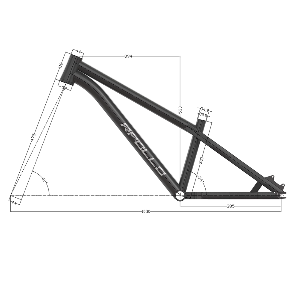 จักรยาน RPOLLO BIKE ล้อ 26 นิ้ว | สไตล์ DIRT, STREET, SOFT TAIL พร้อมสีหลากหลาย
