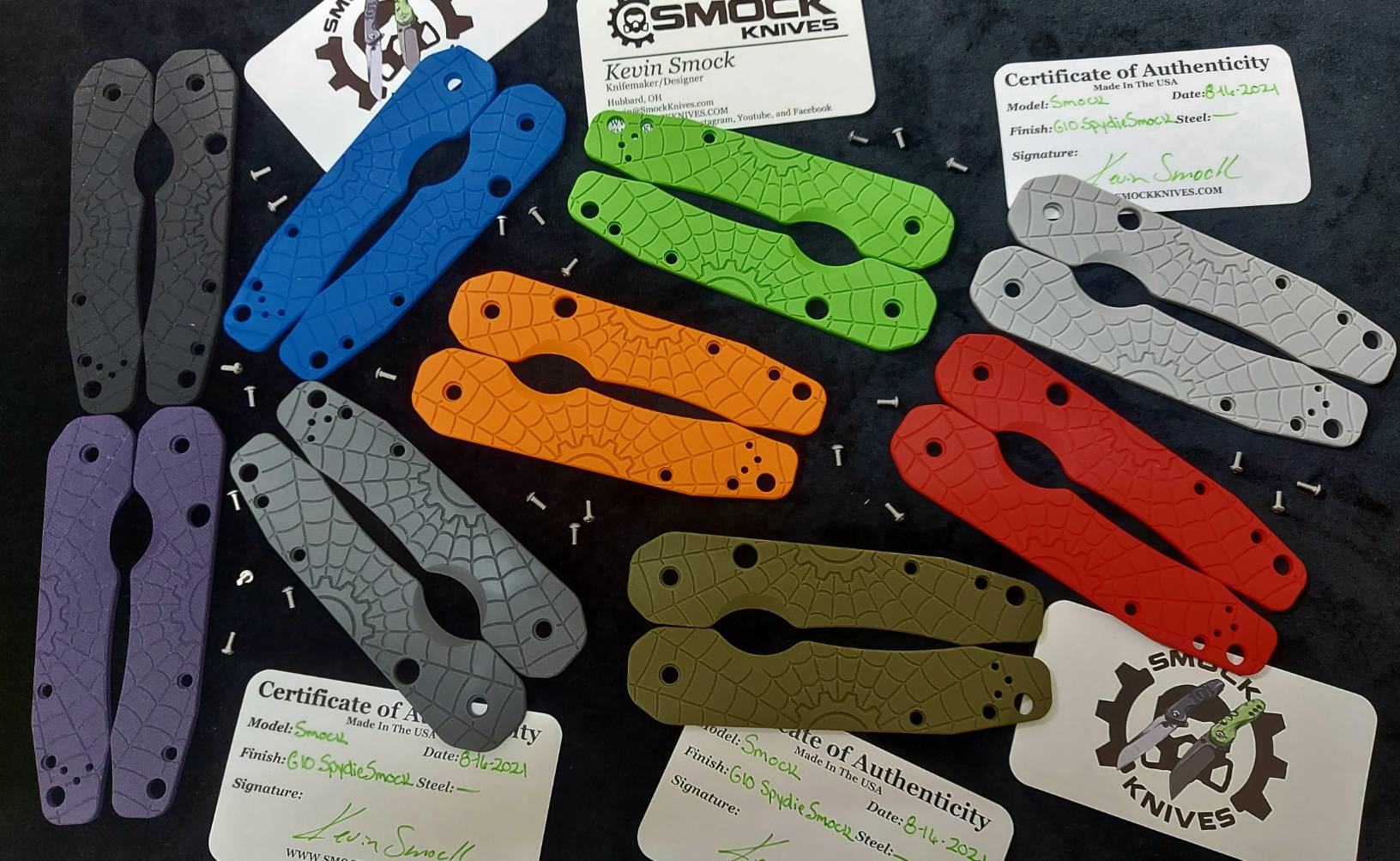 Smock Knives Custom Scales For Spyderco Smock (Spydie Smock G-10)