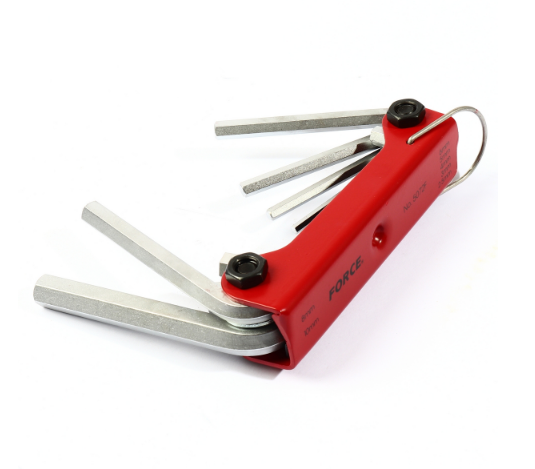 ชุดประแจ แอลหกเหลี่ยมพับได้ (7ชิ้น) ฟอร์ซ (FORCE) Pn.5072F ##(*)