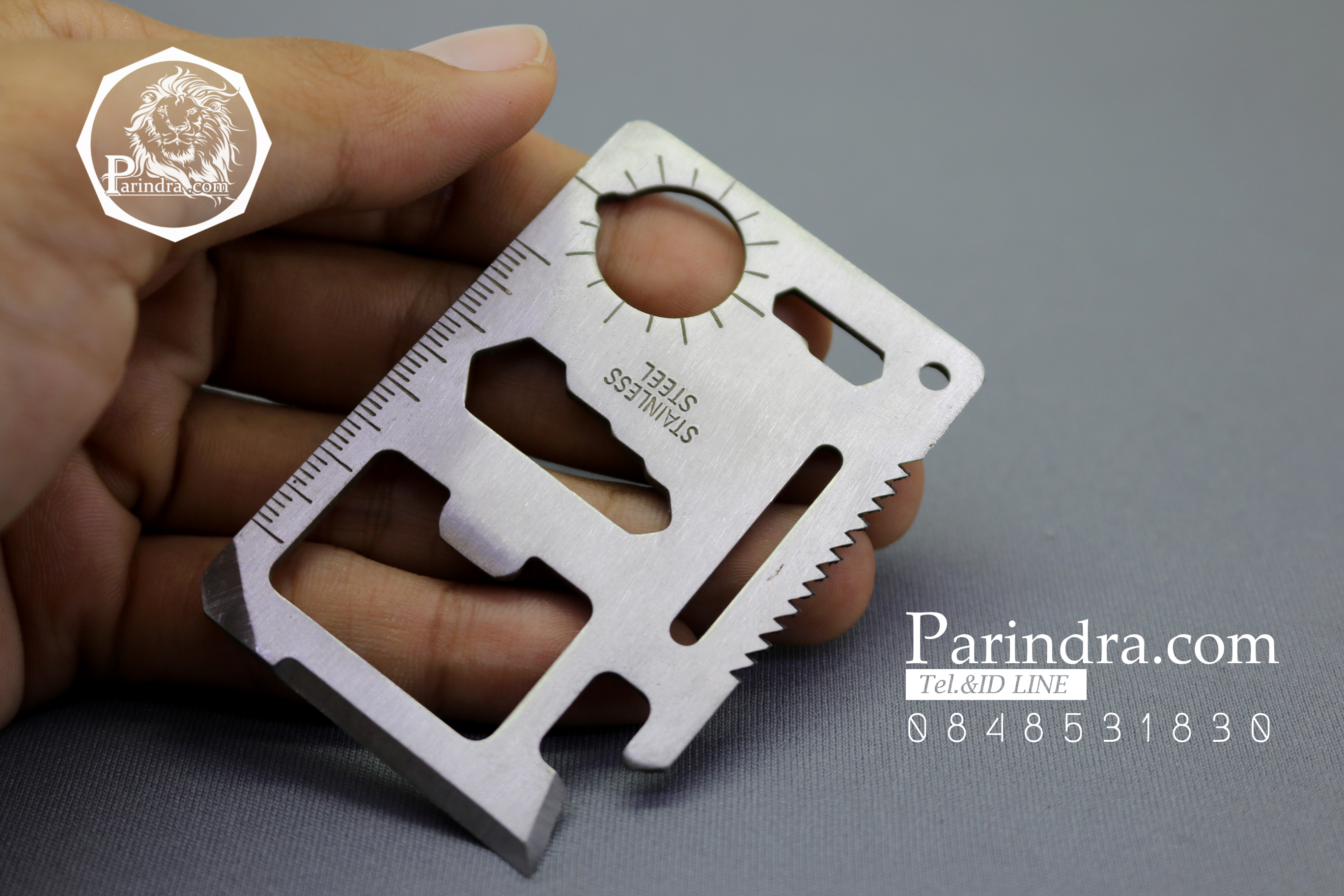 การ์ดสแตนเลส Multitool อเนกประสงค์ ใช้งานได้หลากหลาย