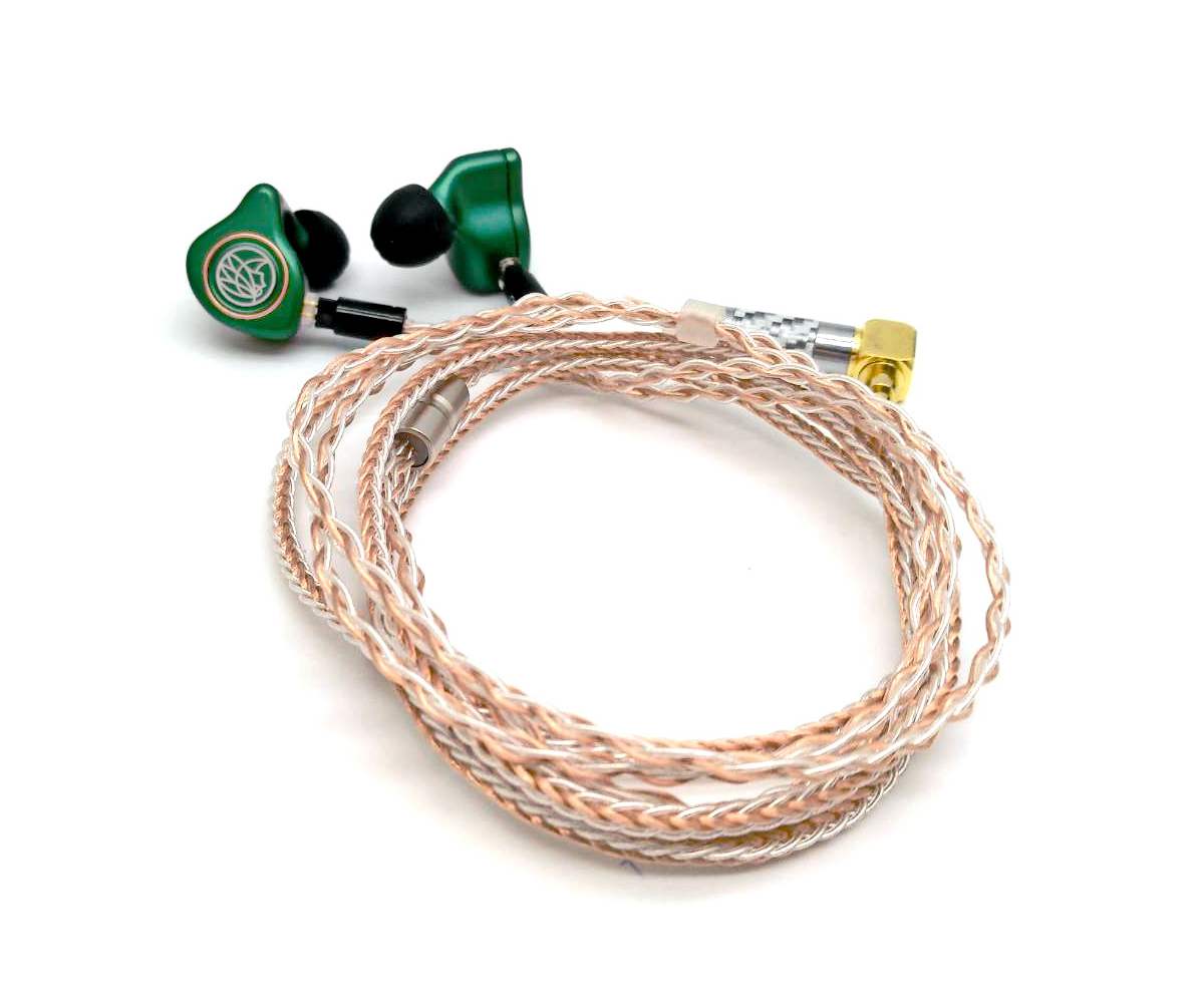 ขาย สาย Audbos MMCX สายทองแดงชุบเงินละเอียด 8แกน (96 x 0.04)