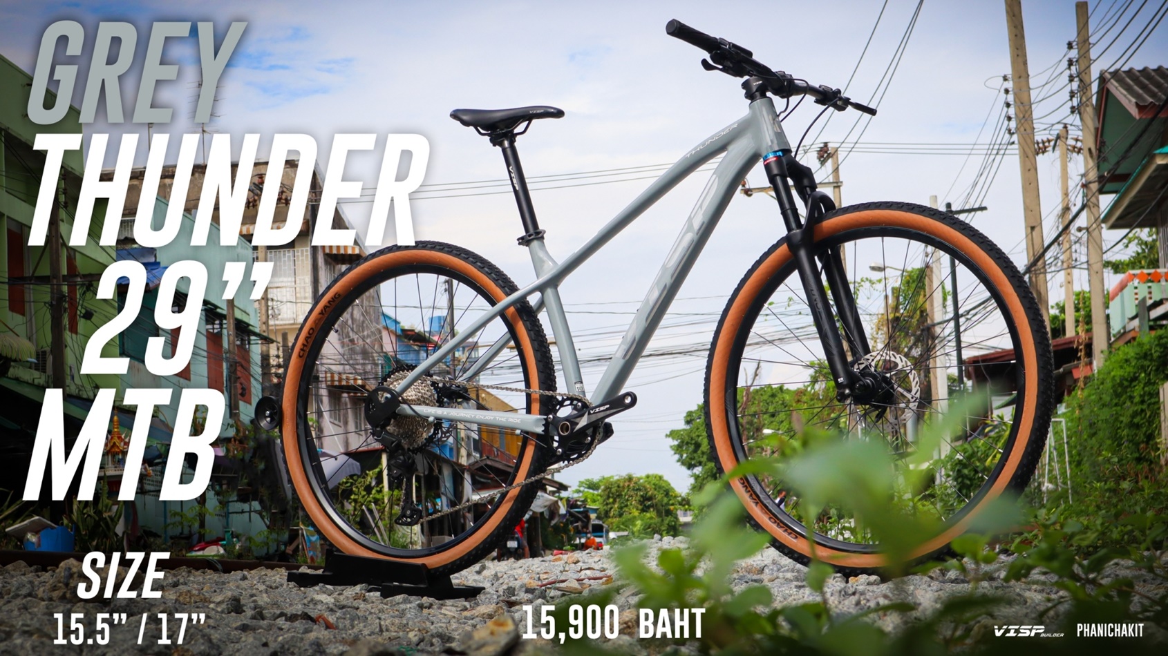 จักรยานเสือภูเขา VISP THUNDER เฟรมอลูท้อป เกียร์ Shimano Deore 1*12สปีด ล้อ 29 นิ้ว ปี 2022