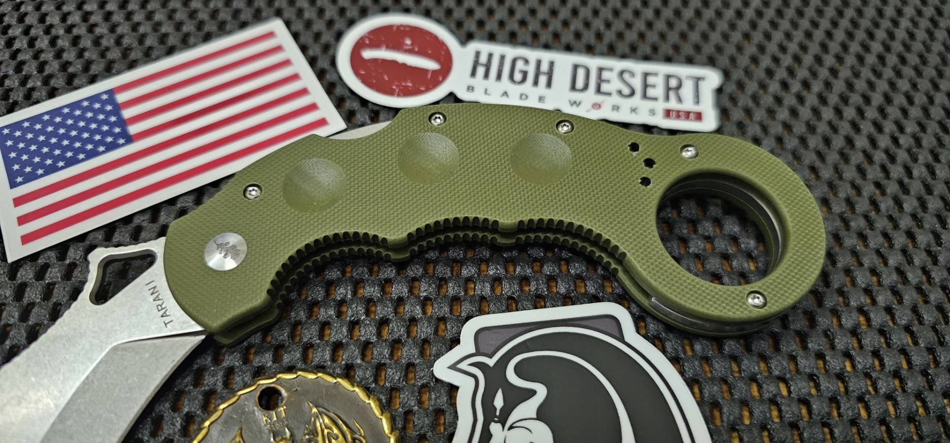 High Desert TARANI Journeyman BRAMP Karambit - Green