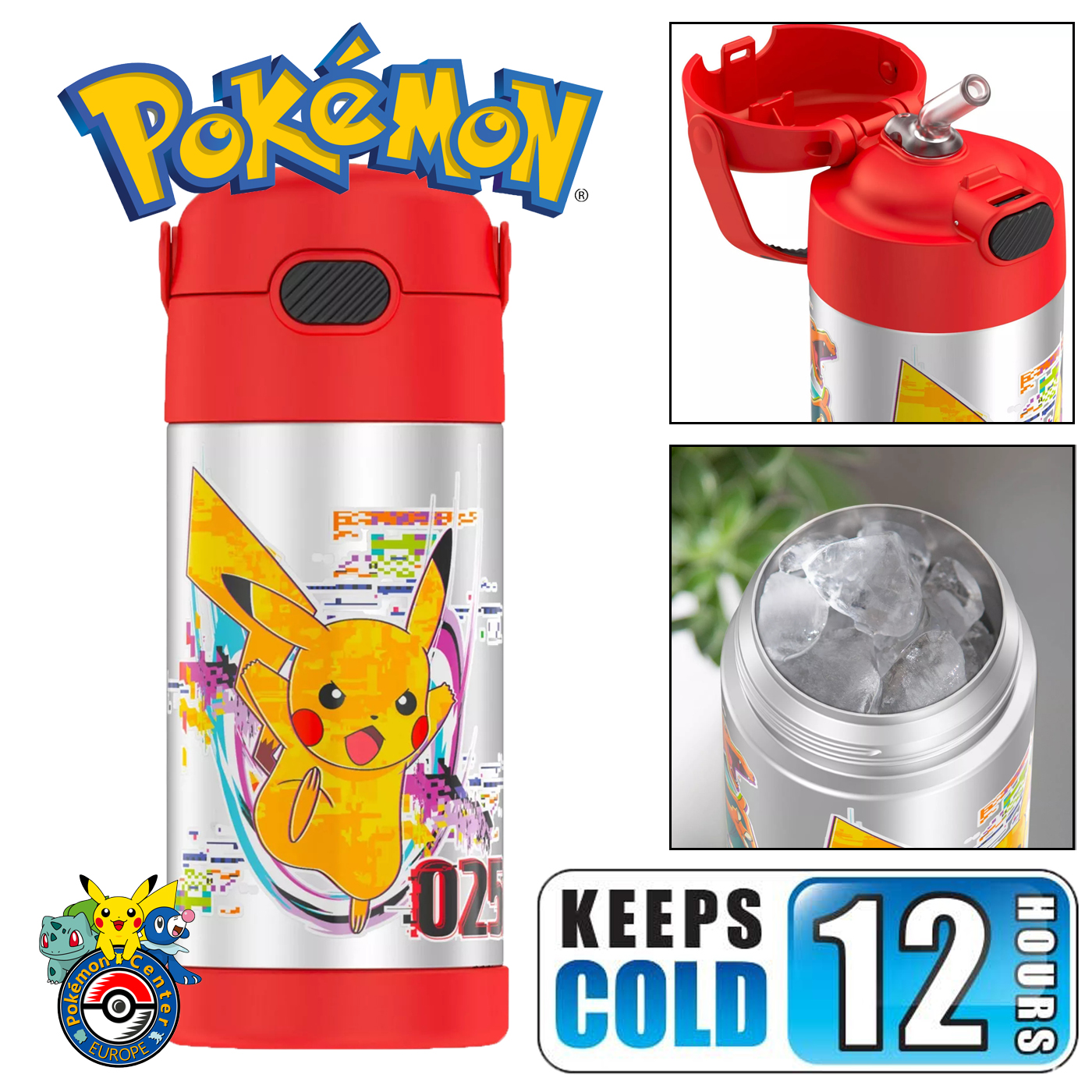 กระติกน้ำเก็บความเย็น Thermos Pokemon 12oz FUNtainer Water Bottle