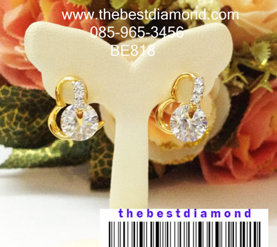 BE818+++ต่างหูหัวใจมีแต่เธอ=== น่ารักสุดๆๆ เพชรวิ๊งๆๆเล่นไฟดีมากๆๆ แบบทันสมัย เปรี้ยว เก๋ น่ารัก ในแบบเดียวกัน