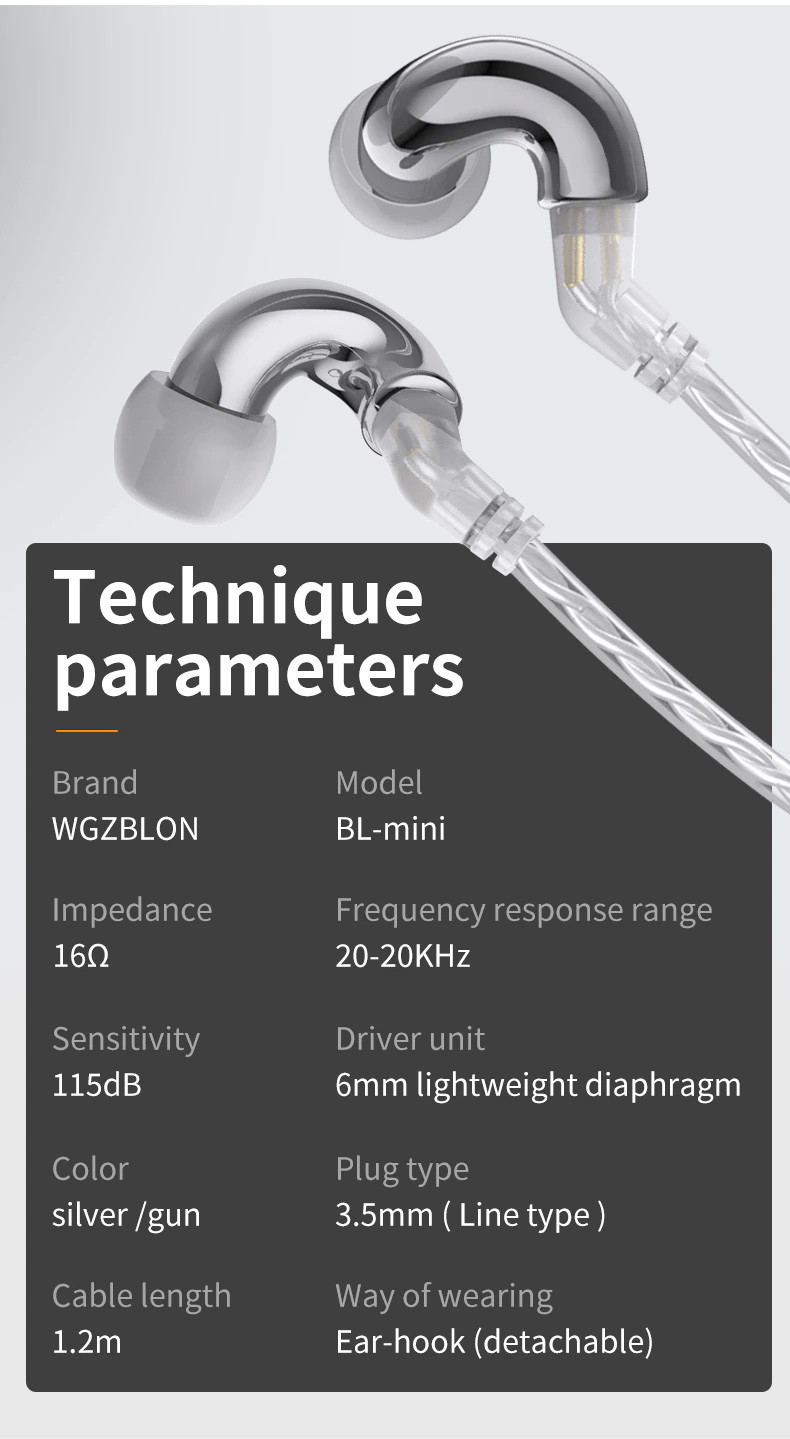 ขาย Blon Mini หูฟัง Dynamic 1 ไดรเวอร์ ประกันศูนย์ไทย