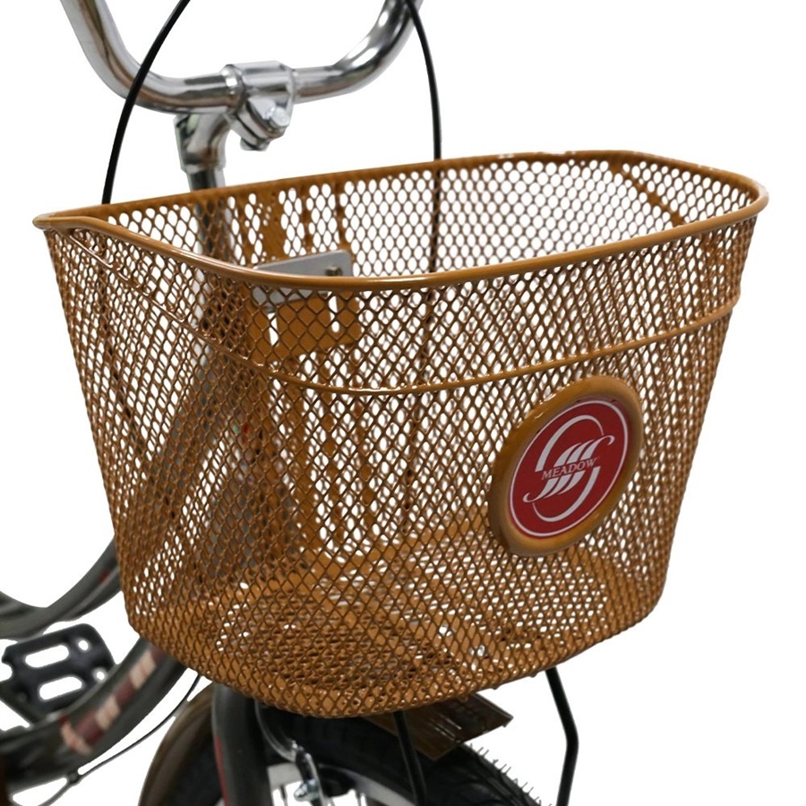 MEADOW housewife's bicycle, model CITY VINTAGE MIT, 24-inch wheels, with vintage basket, no gears.