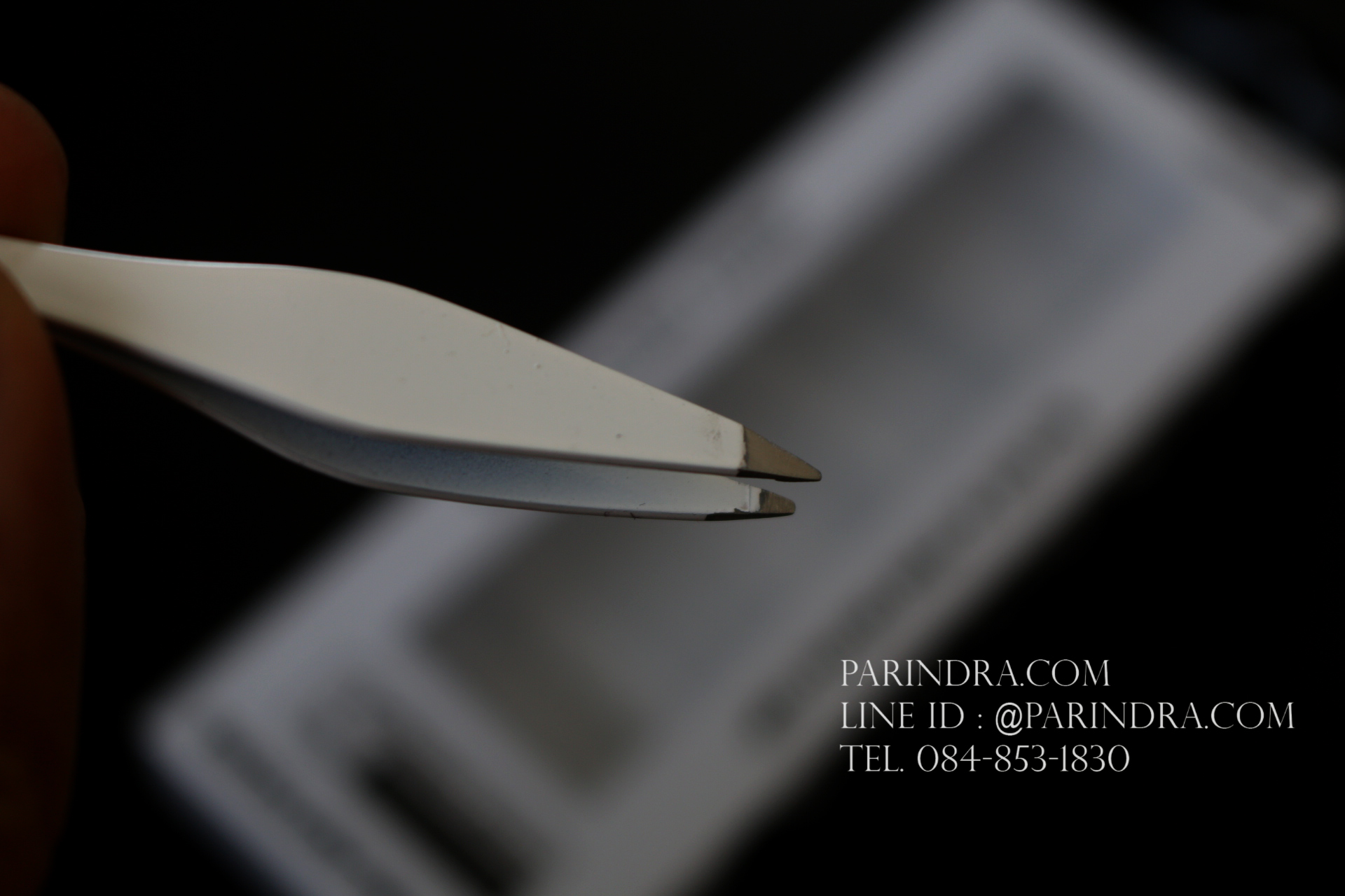 แหนบ 2 ด้าน Rhino Brand No.S64 Dual Tip Tweezer White Enamel