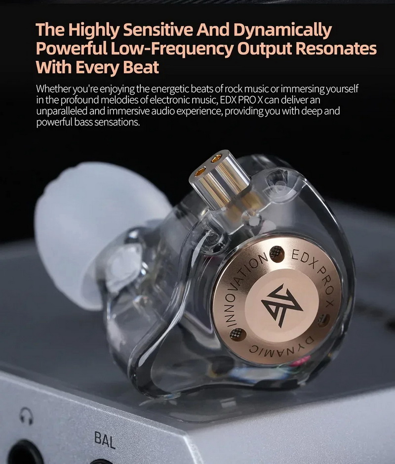 KZ EDX PRO X หูฟัง Iems ไดรเวอร์ไดนามิกซูเปอร์ลิเนียร์ ประสิทธิภาพเสียงที่โดดเด่น ประกันศูนย์ไทย