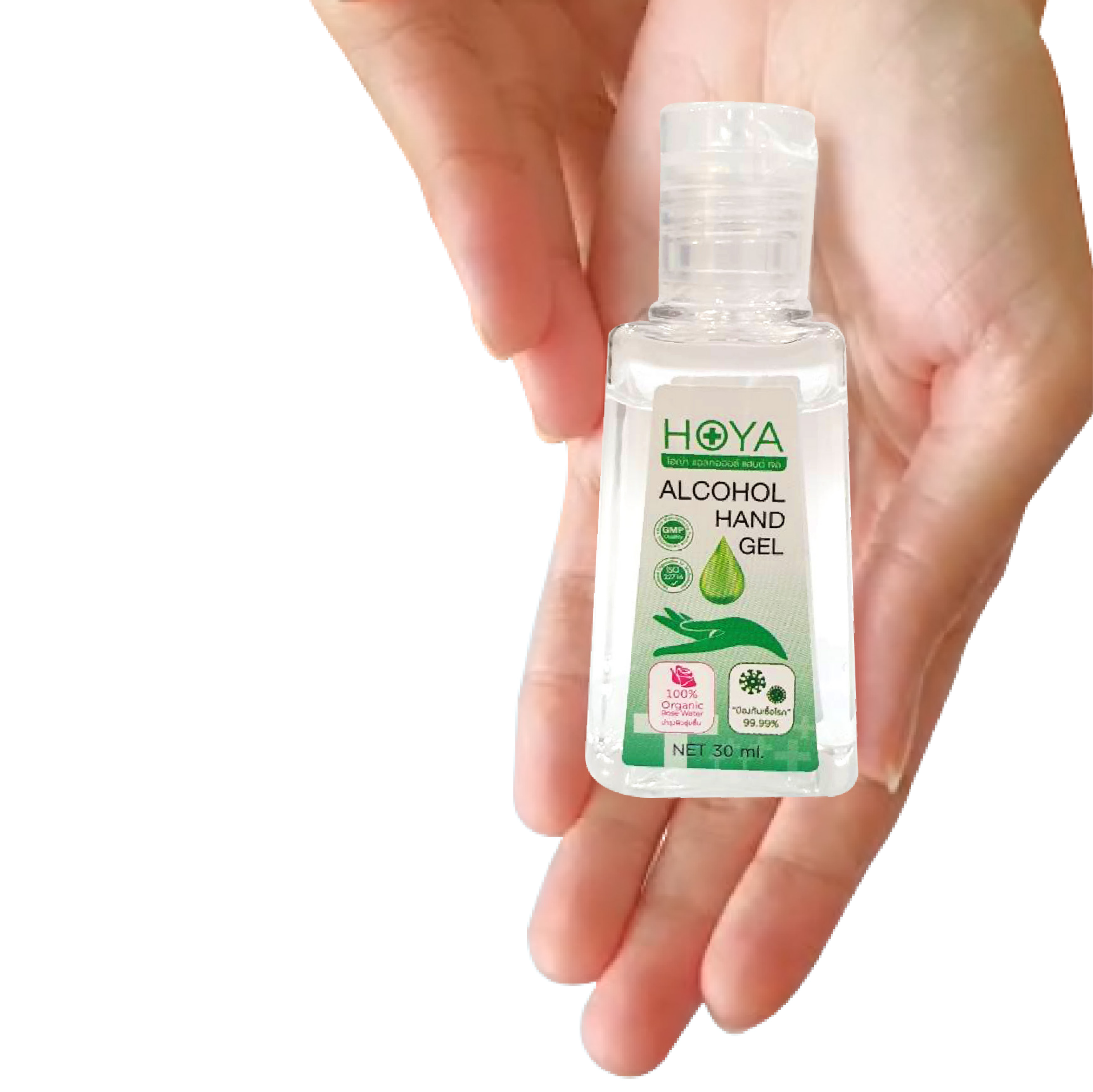 โฮญ่า แอลกอฮอล์ เจลล้างมือ 30 ml แอลกอฮอล์ 70% เนื้อเจลกึ่งน้ำ สบายผิว ไม่เหนียวเหนอะหนะ แห้งไว ไม่ทิ้งเศษไคลหลังใช้