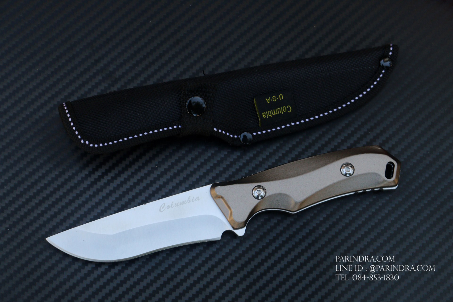 มีดใบตาย COLUMBIA K610 ทรงเปอร์เซีย ขนาด 8.5 นิ้ว ใบเงิน