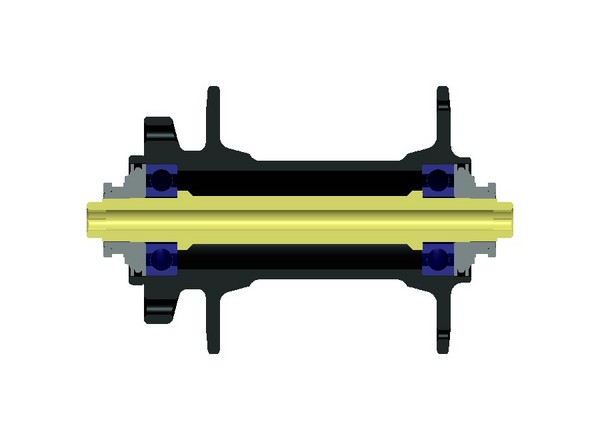 NOVATEC ดุมดิสหน้า-หลัง MTB, D041SB + D032SB-SA, รุ่น 6 รู, 36H, 9-11 Spd, สีดำ, มีกล่อง