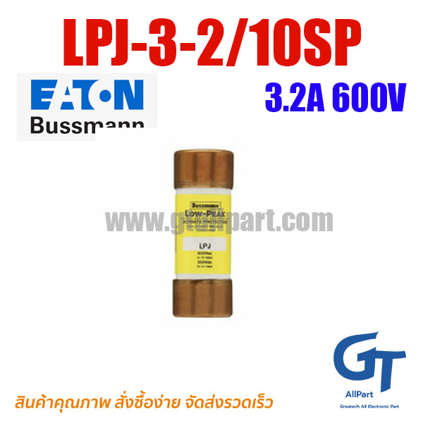 LPJ-3-2/10SP , 3.2A 600V ,Class J , Bussmann / Eaton