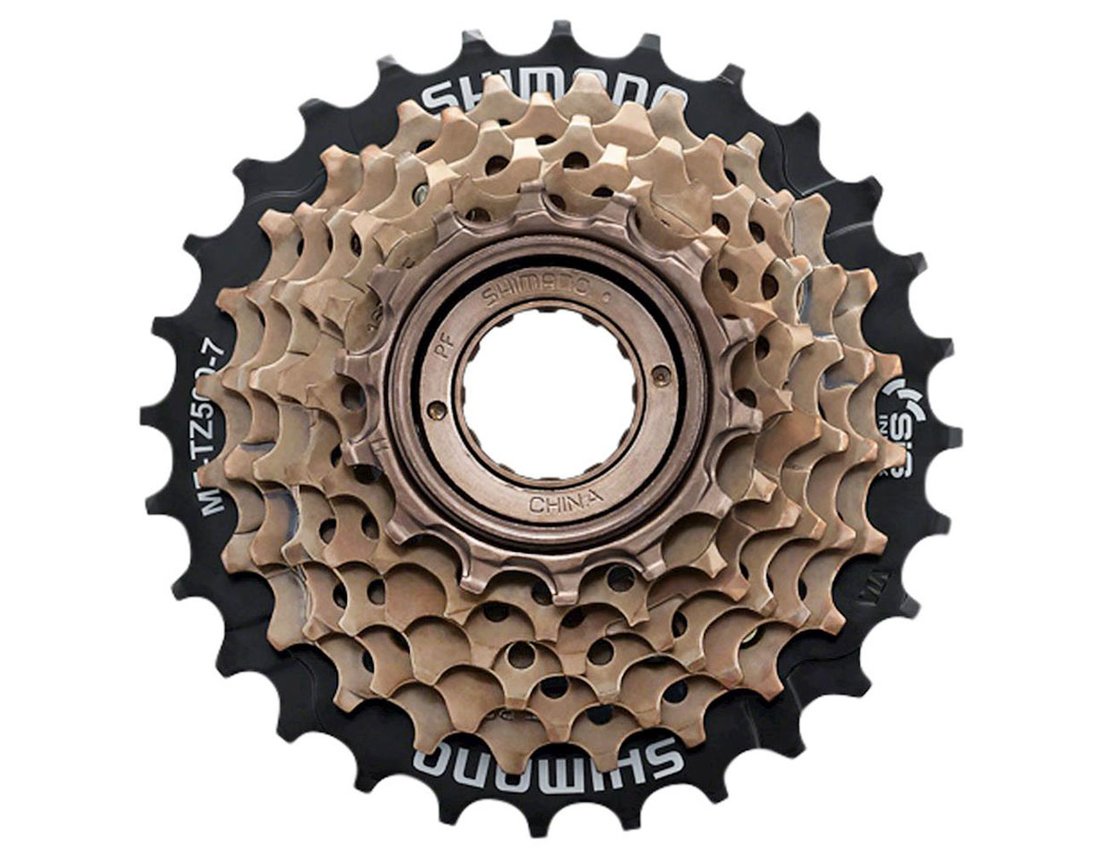 SHIMANO สเตอร์รุ่นเกลียว TOURNEY 7-SPD, MFTZ500-7, 14-28T, มีกล่อง
