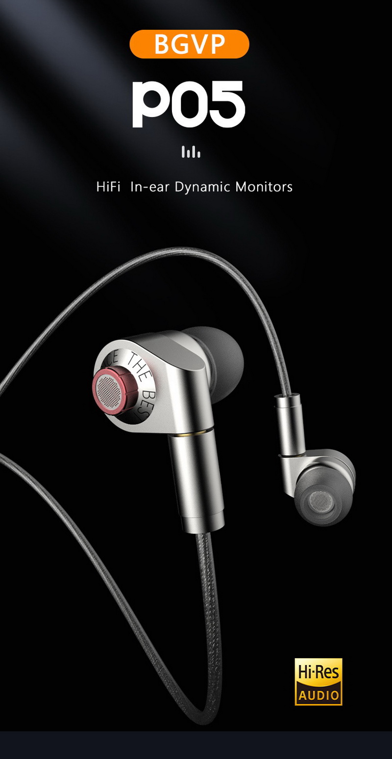 BGVP P05 หูฟัง IEMs ไดร์เวอร์ไดนามิก ระดับ HiFi รองรับ Hi-Res ประกันศูนย์ไทย