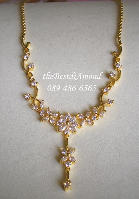 BN002+++สร้อยสังวาลย์ดอกไม้เลื้อย งานอ่อนช้อย สวยมาก หรูหราม๊ากกกค่ะ ขอบอก