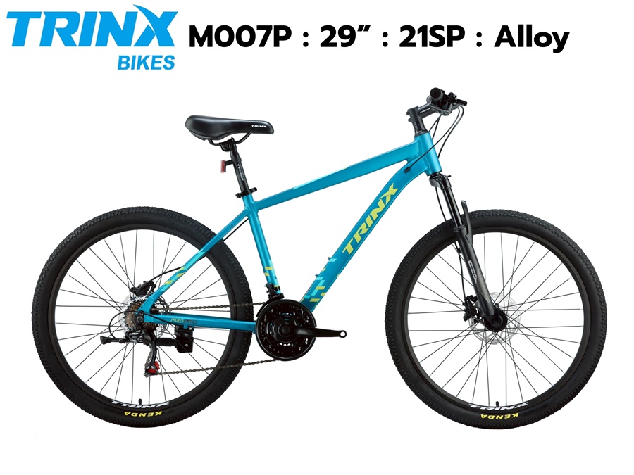จักรยานเสือภูเขา TRINX รุ่น M007P PRO เฟรมอลูมิเนียมซ่อนสาย เกียร์ Shimano 3x7 สปีด ล้อ29 นิ้ว เบรคน้ำมัน NEW 2025