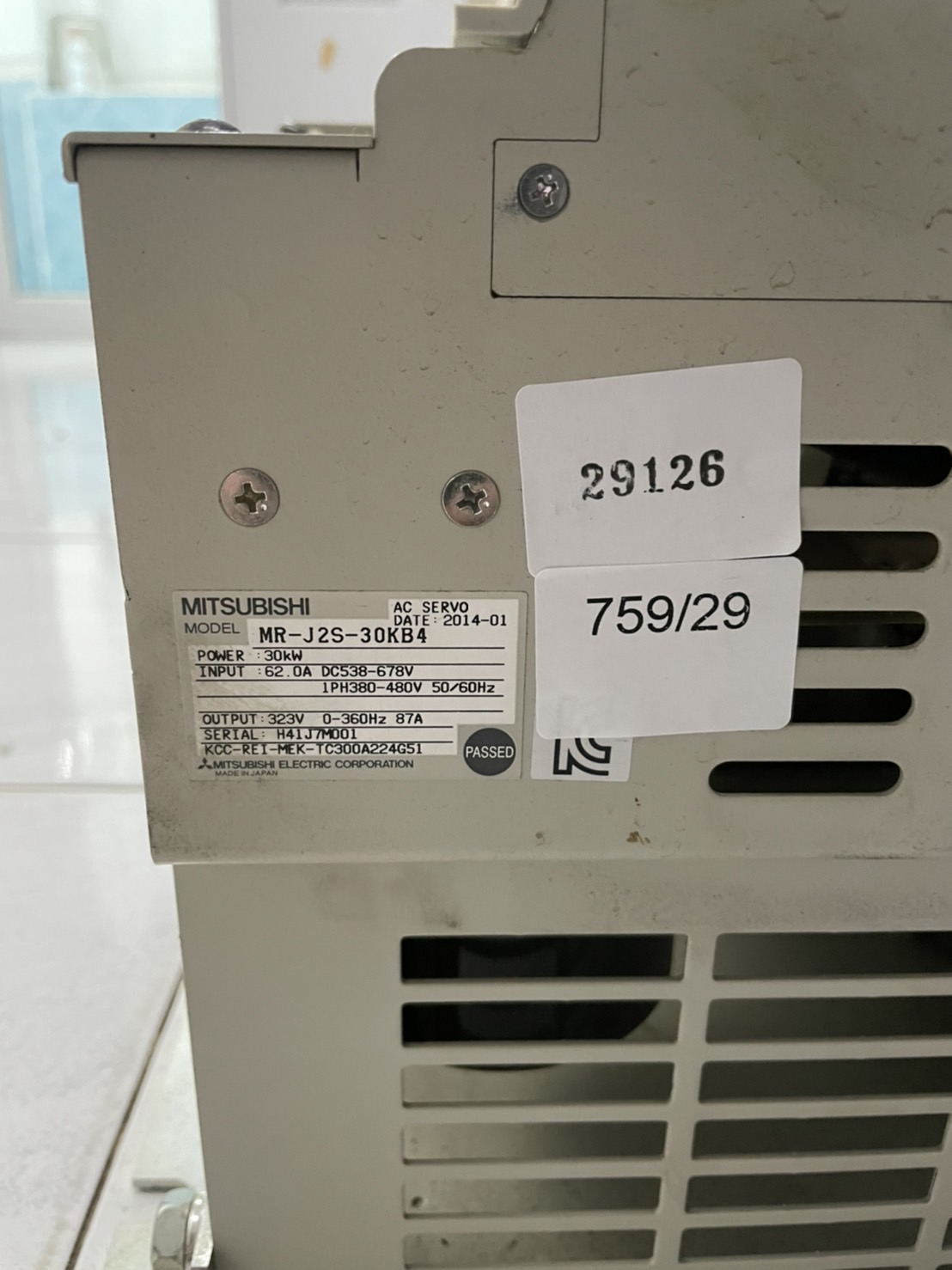 MR-J2S-30KB4 SERVO DRIVE " MITSUBISHI "