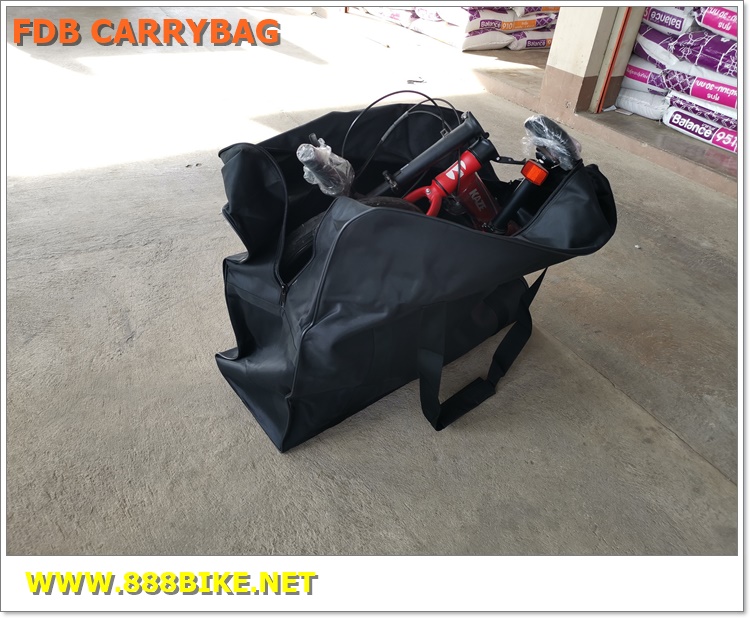 FDB กระเป๋าใส่จักรยานพับได้ สำหรับจักรยาน 16"-20" สีดำ/ส้ม ขนาด 32*65*85 ซม.