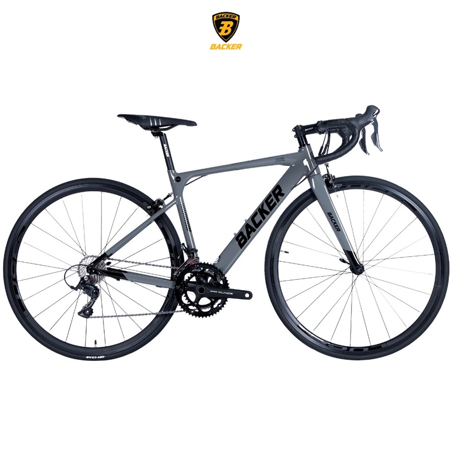 จักรยานเสือหมอบ BACKER A2 เกียร์ Shimano Sora 2*9 สปีด, เฟรมอลู ตะเกียบคาร์บอน ล้อ 700C ปี 2022