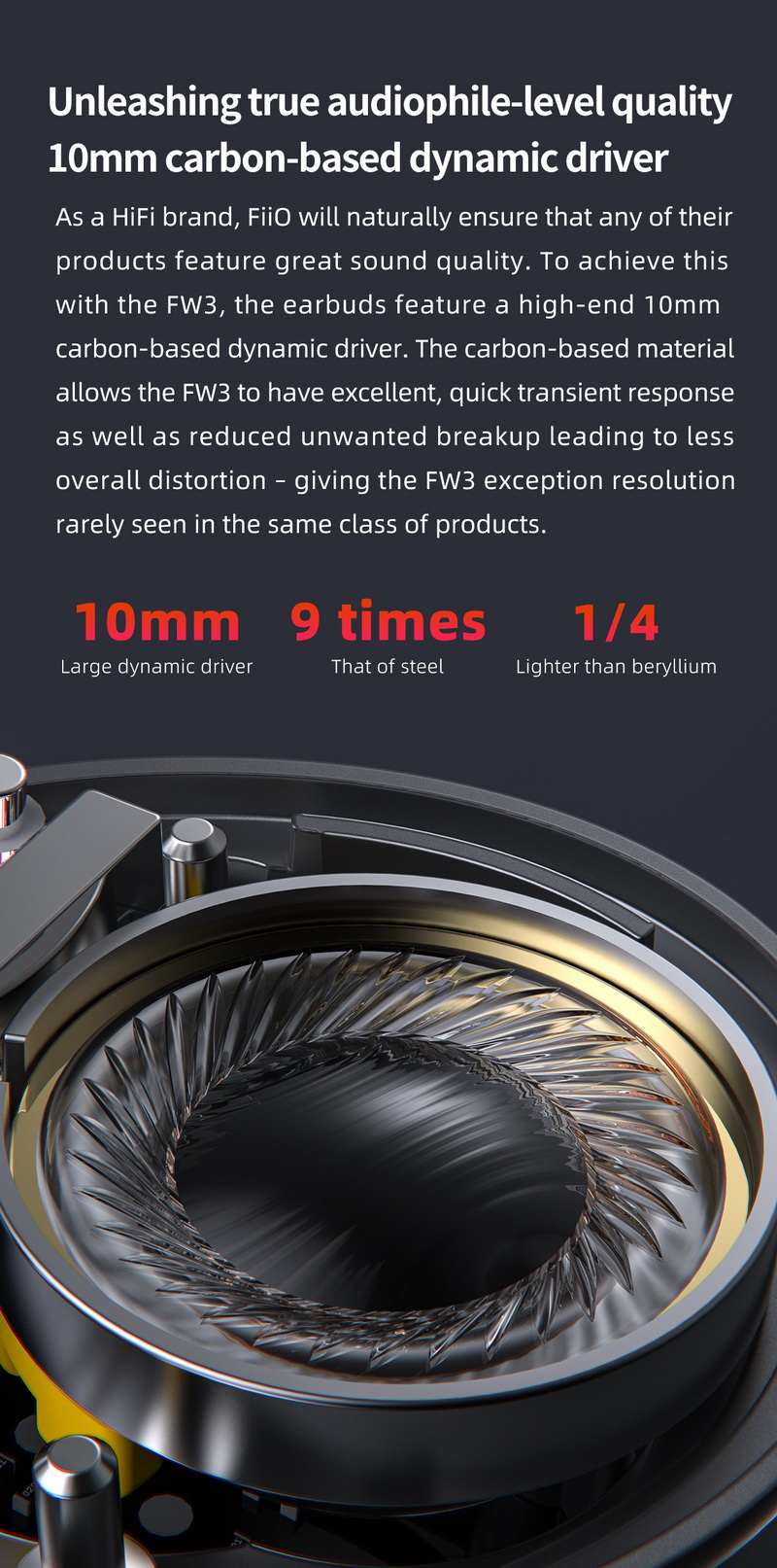 FiiO FW3 หูฟัง TWS พร้อมชิป DAC AK4332 ในตัว ประกันศูนย์ไทย