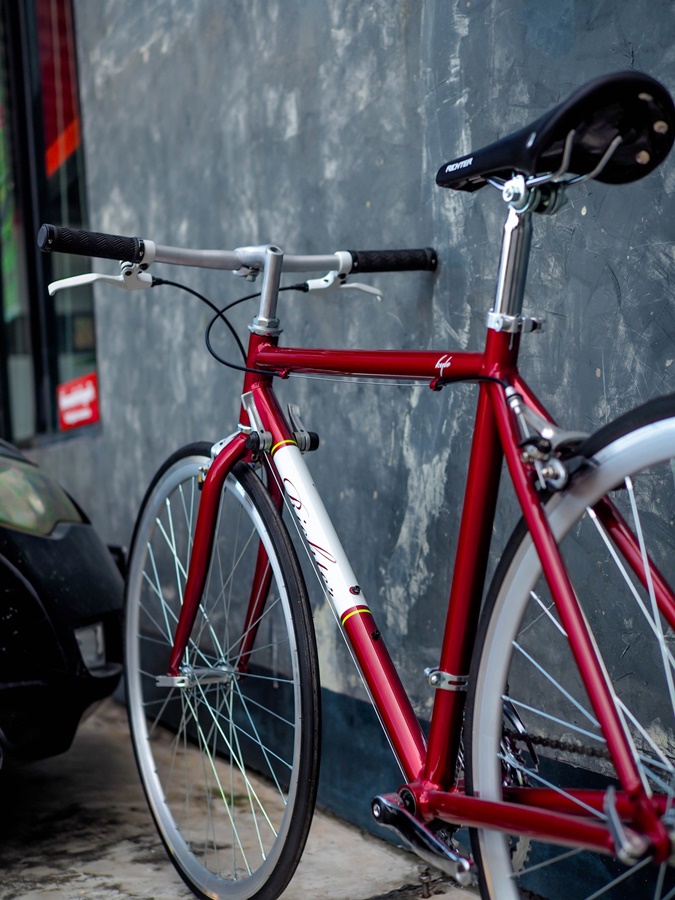 จักรยานเสือหมอบรุ่นแฮนด์ตรงสไตล์วินเทจ Richter KYLO เฟรมอลูมิเนียม เกียร์ Shimano 2*7 สปีด ล้อ 700c NEW2024