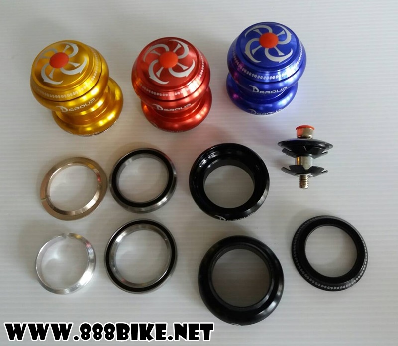 ถ้วยคอลอย D-GROUP SEMI-INTEGRATED ALLOY HEAD SET, 1-1/8", LB-DGROUP