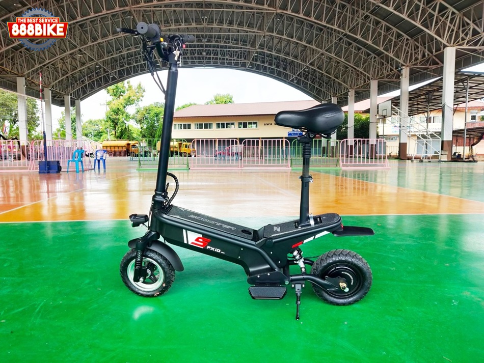 สกู๊ตเตอร์ไฟฟ้า PXID F1 ELECTRIC SCOOTER โช๊คหน้า+หลัง มอเตอร์ 500 วัตต์ ความเร็วสูงสุด 45กม./ชม, 10Ah 48V (30กม.) เดินทางได้ 30-40 กม.