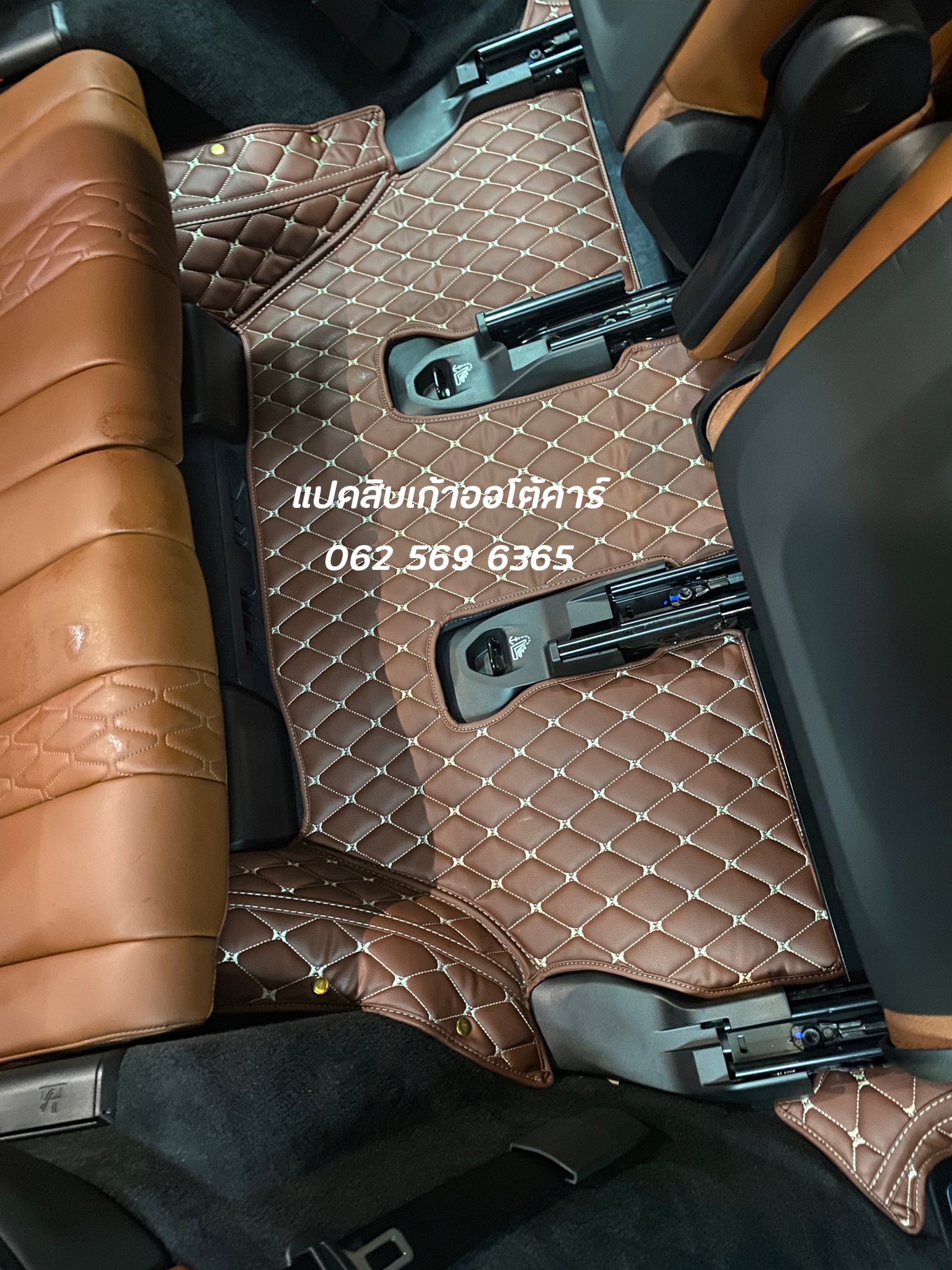 พรมรถยนต์ BMW X7 6 ที่นั่ง ปูพรมหกดี สีกาแฟ เต็มคัน
