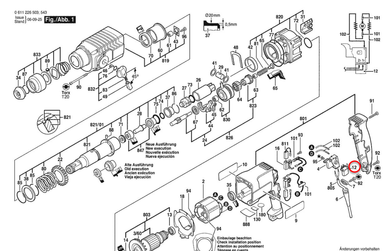 คาปาซิเตอร์ สว่านโรตารี่ BOSCH รุ่น GBH2SE Pn.1617328025 (แท้) ##(*)