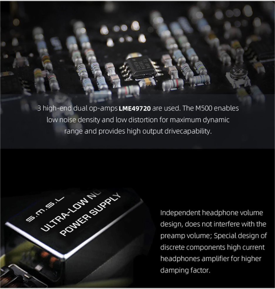 ขาย SMSL M500 DAC& ตั้งโต๊ะ ระดับ Hi-Res รองรับ MQA ประกันศูนย์ไทย