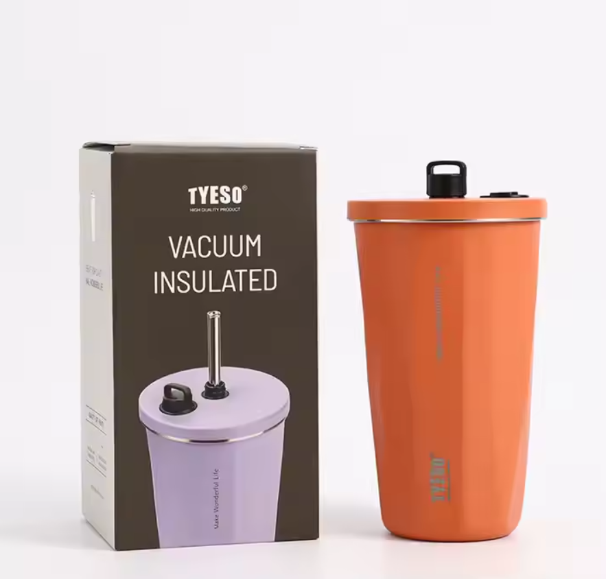 แก้วสแตนเลส Tyeso รุ่น TS-8848A พร้อมหลอด 20 ออนซ์/600 ml