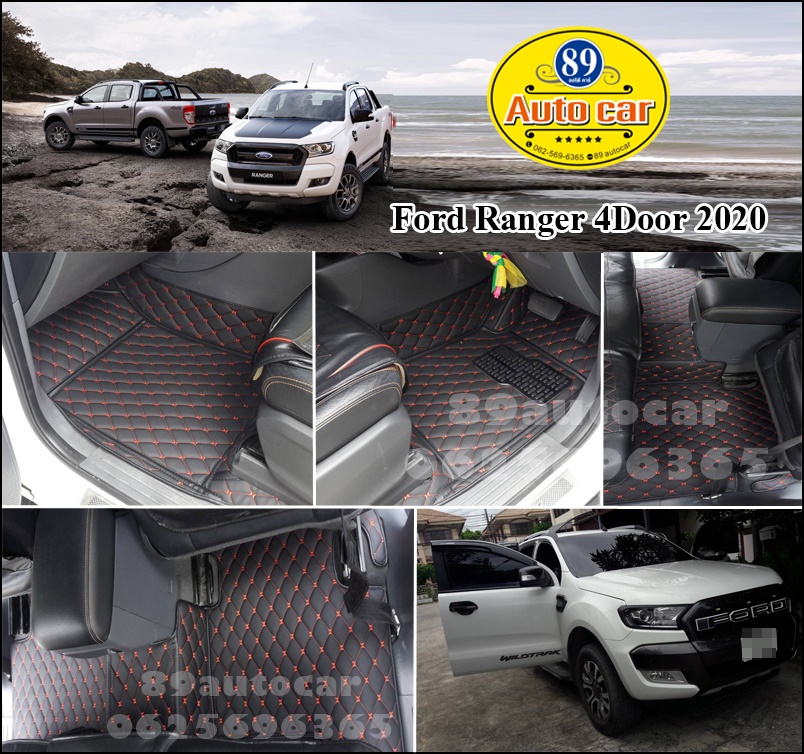 พรมรถยนต์ Ford Ranger 4ประตู 2014-2021 เข้ารูป เต็มคัน