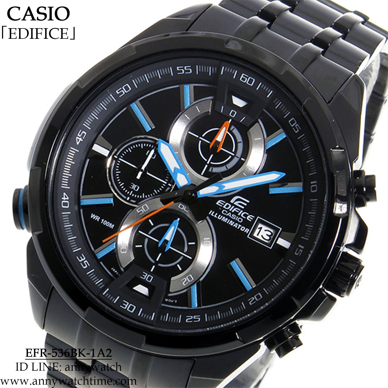 EDIFICE EFR-536BK-1A2