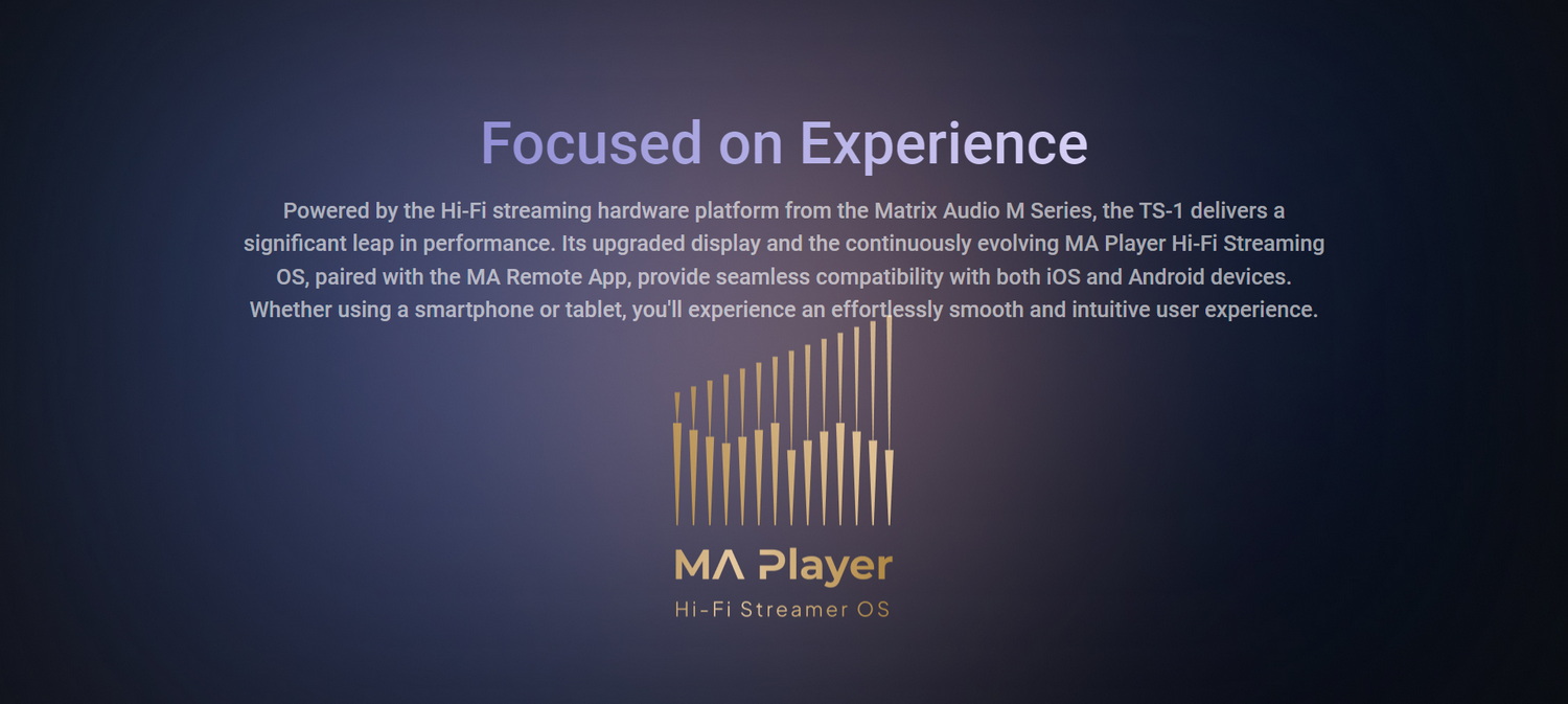 MATRIX Audio TS-1 สตรีมเมอร์ แบบ all-in-one สำหรับผู้ที่รักเสียงเพลง ประกันศูนย์ไทย