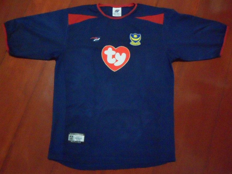 เสื้อฟุตบอล ทีมสโมสรพอร์ทสมัธ ชุดเยือน 2003/04 S-Size / PORTSMOUTH Football Shirt Away Kit 2003/04 Jersey S-Size