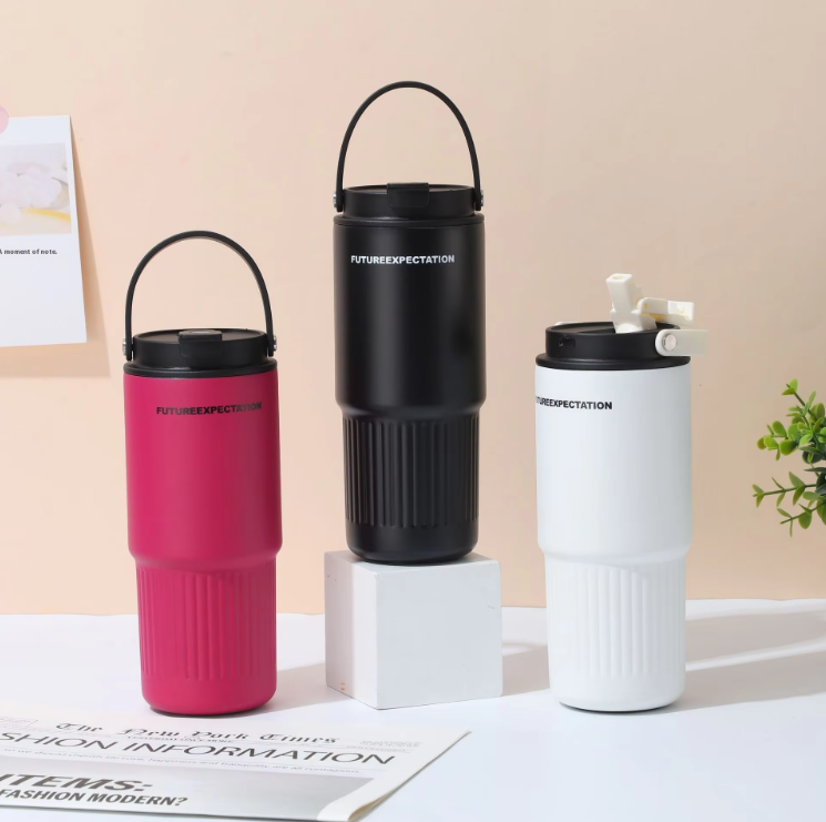 กระบอกสแตนเลส ฝาหูหิ้วทรงโค้ง รุ่น VC-2142 ขนาด 750 ml