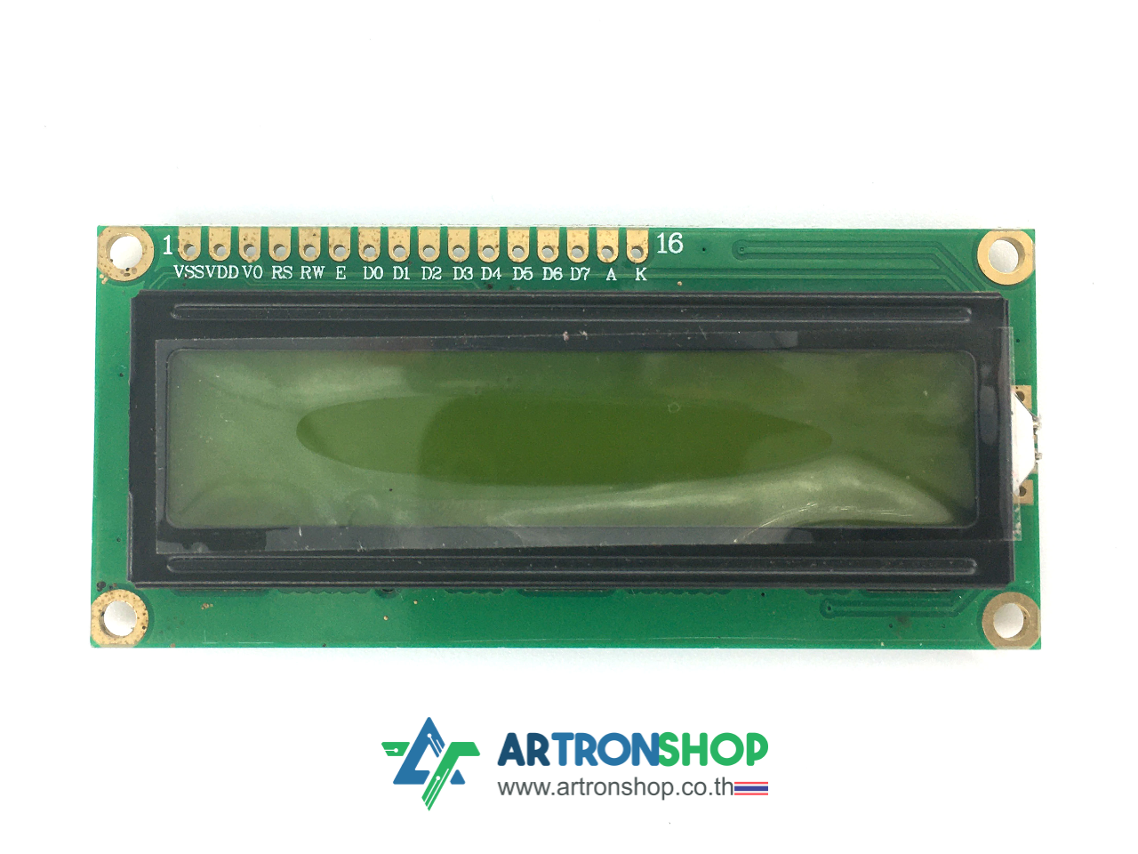 จอ LCD 16x2 สีเขียว 1602 LCD Module with LED Green Backlight