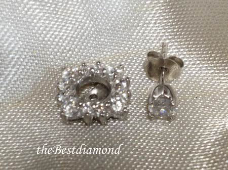 BE206SRD+++ต่างหู 2 in 1+++ต่างหูสุดเก๋ ตัวเรือนเป็นเงินแท้ ใส่ได้ 2 แบบ คุ้มสุดๆๆ เพชรสวยมากๆๆ ดีไซน์เลิศ