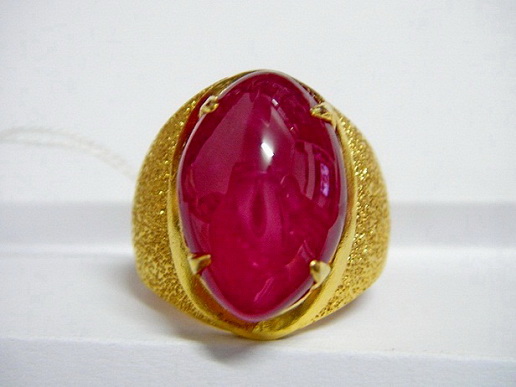 ทับทิมพม่า Natural Burma Ruby ใบเซอร์AIGS ทรงมาร์คีส์ สีแดงเลือดนกสดสวย รูปสวยทรงงาม ขนาด 17.21x11.39x5.89 มม. นน. 10.15 ct.