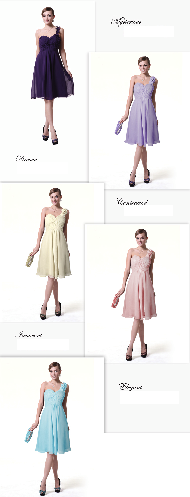 พร้อมเช่า ชุดราตรีสั้น เกาะอก ไหล่เดียว สีฟ้ามิ้นต์ จับเดรปไขว่ช่วงหน้าอก แต่งดอกไม้ช่วงไหล่