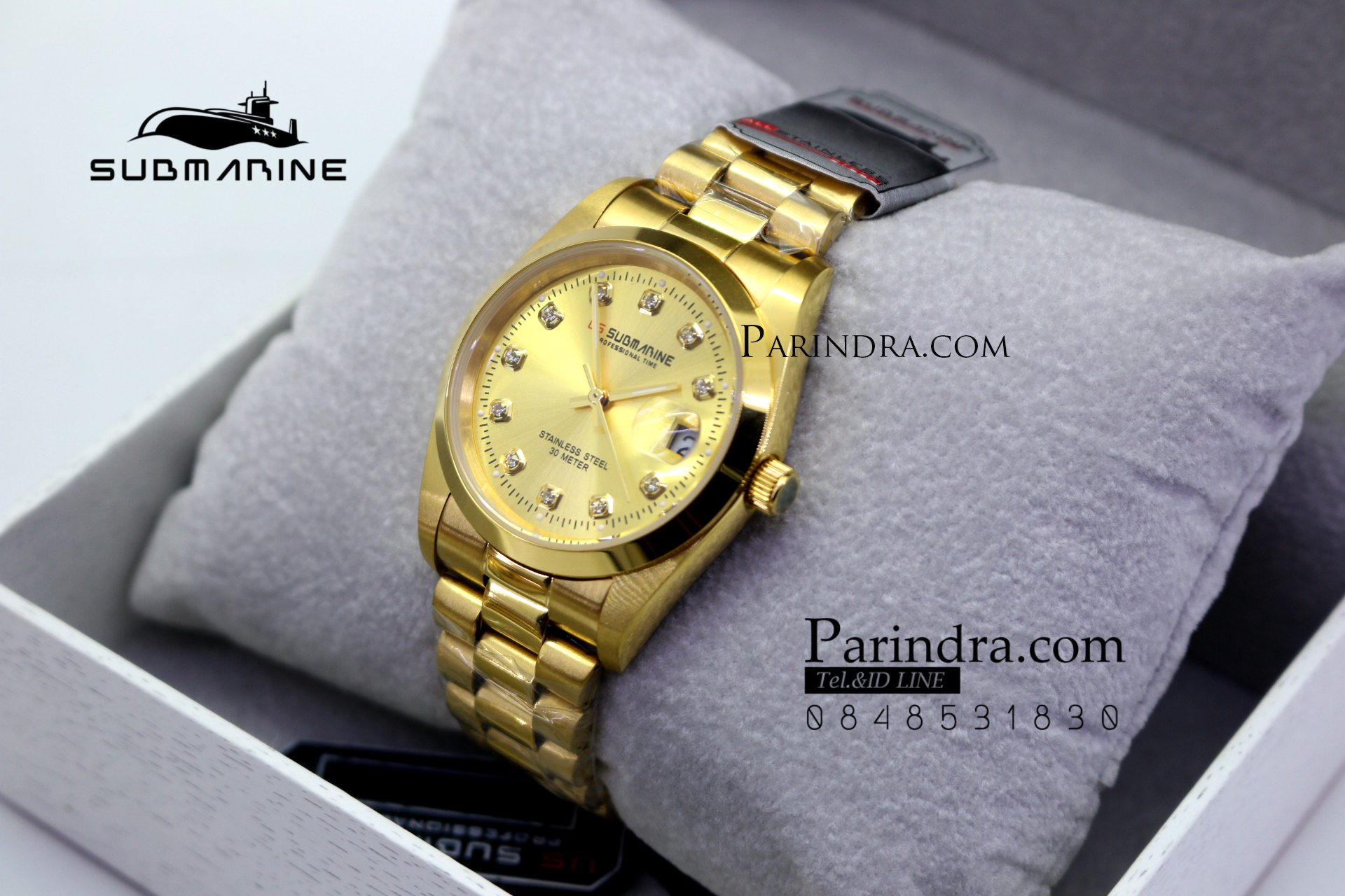นาฬิกา US submarine รุ่น SUB101M D เรือนทองล้วน เรือนใหญ่