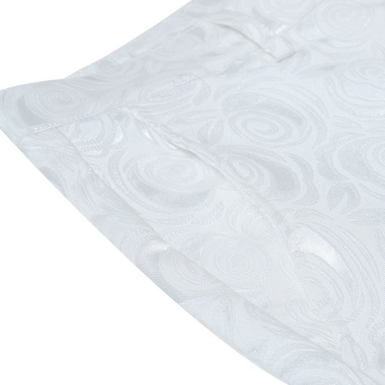 Pre-order ชุดสูทชาย พิมพ์ลายปั๊มนูน 3 มิติ สีขาว