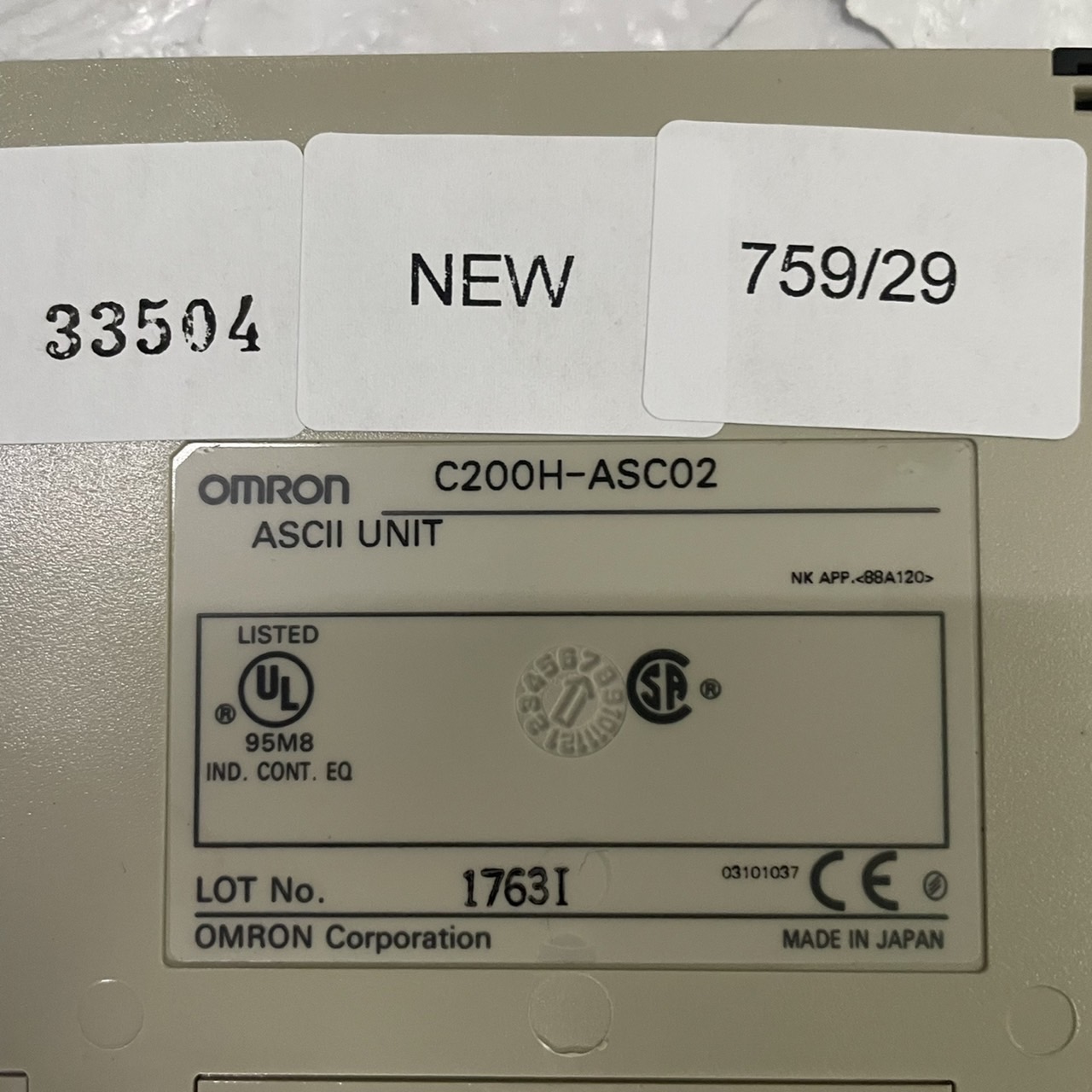 C200H-ASC02 PLC “ OMRON ”