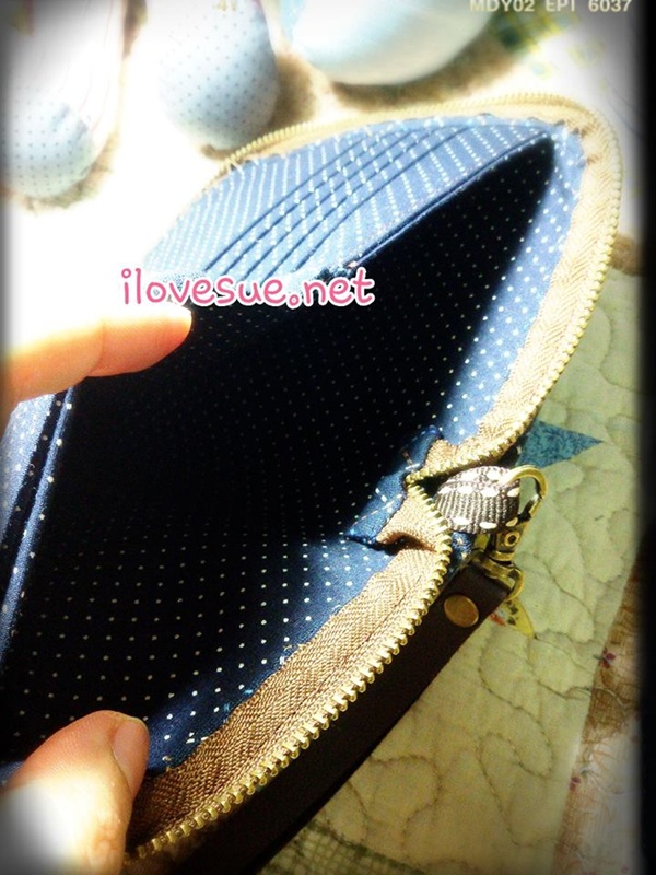 กระเป๋าโทรศัพท์ ซิปรอบ เทคนิค applique - สินค้าสั่งทำ