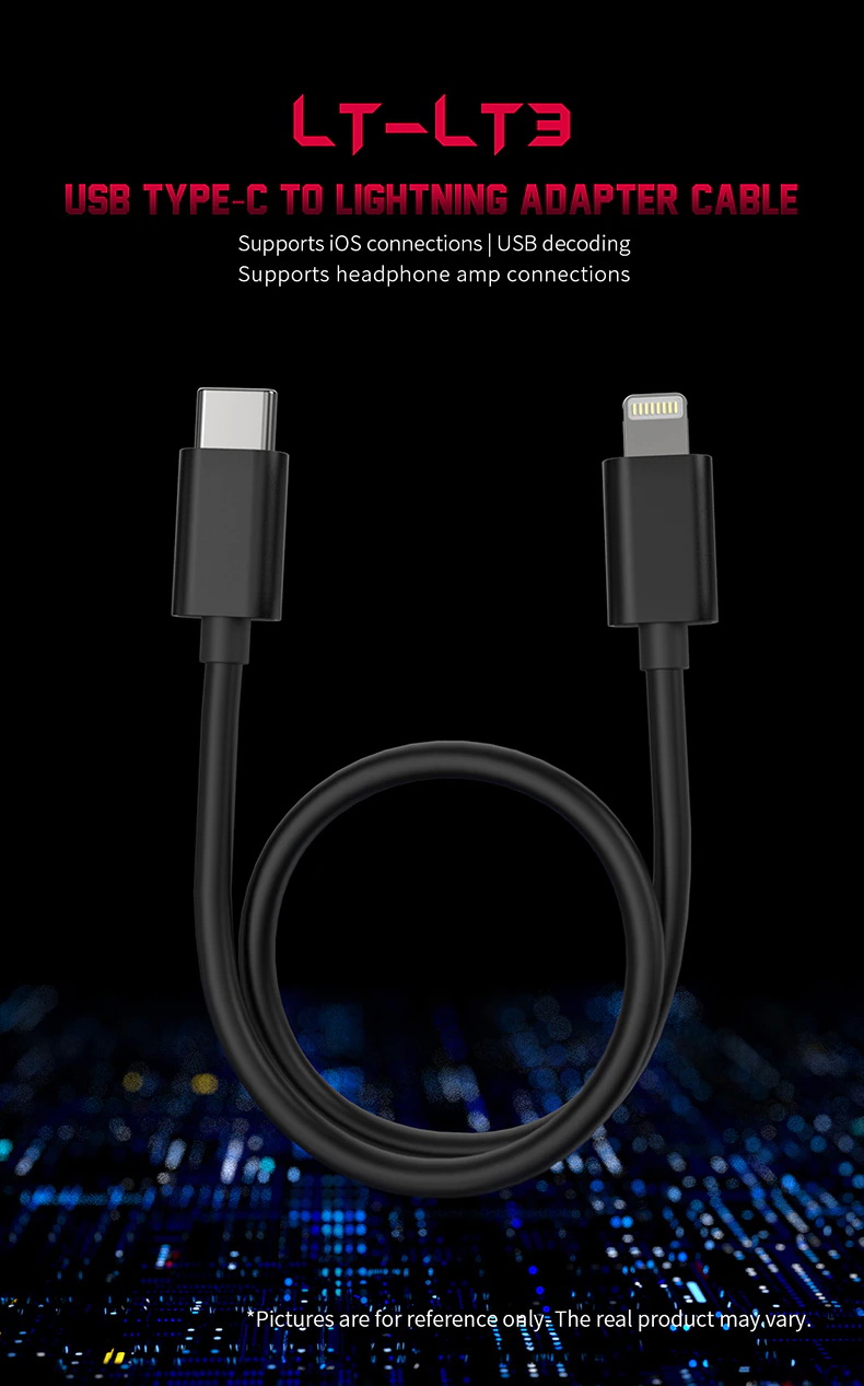 ขาย FiiO LT-LT3 สายแปลง Lightning สำหรับอุปกรณ์ Apple ต่อออก Type-C เพื่อใช้งานกับ USB DAC