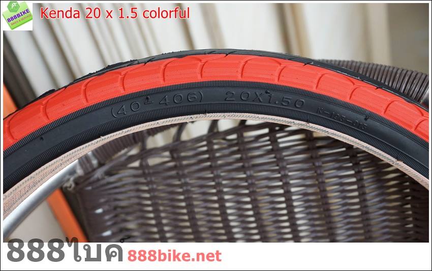 ยางนอกขอบลวด KENDA 20x1.5 Colored Tires