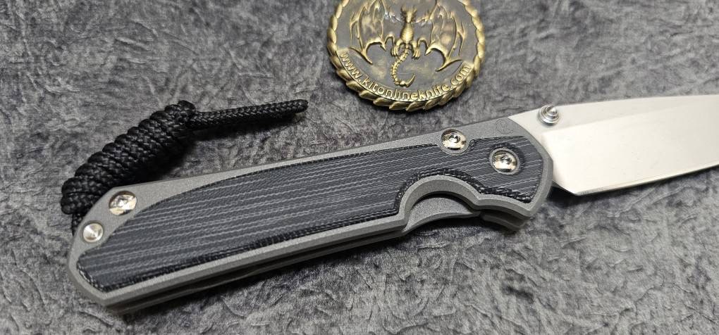 Chris Reeve Small Sebenza 31 lnlay LH Drop Point Black Canvas Micarta CPM Magnacut(มือซ้าย)