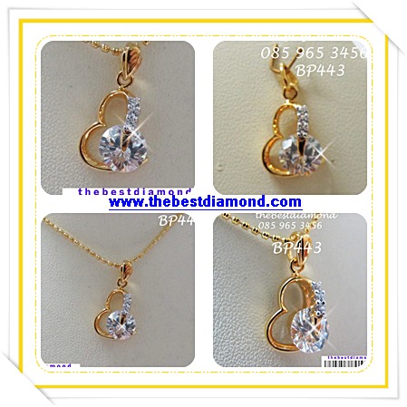 BP443===จี้หัวใจมีแต่เธอ=== น่่ารักสุดๆๆ เพชรวิ๊งๆๆ แบบทันสมัย เปรี้ยว เก๋ น่ารัก ในแบบเดียวกัน